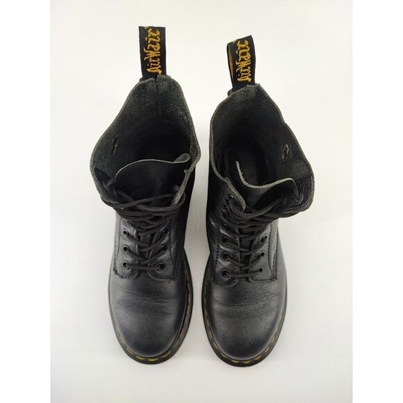 Dr. Martens 1460 Women's Pascal Black Leather Boots Size 7 US - Picture 4 of 8